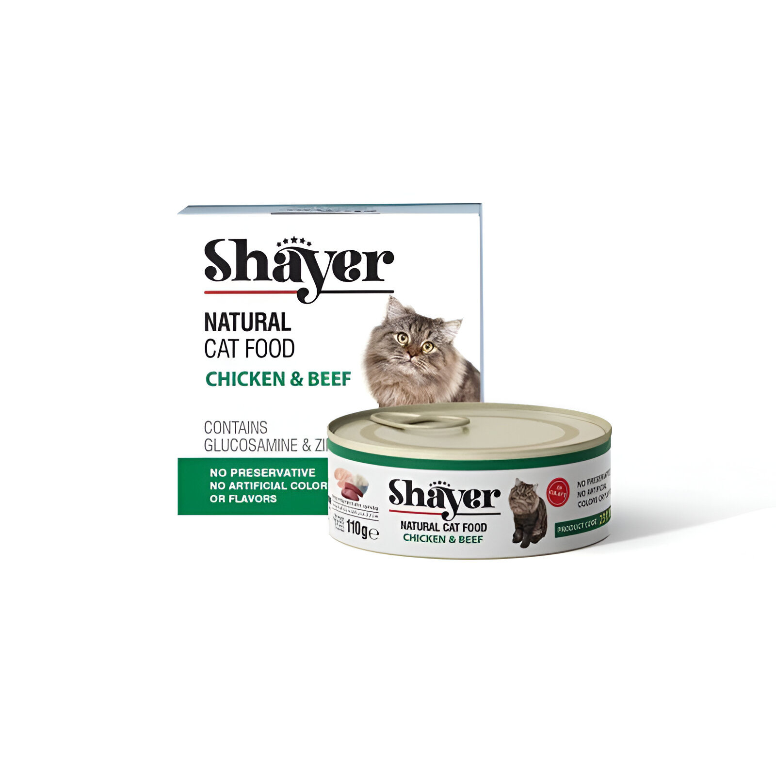 کنسرو گربه شایر با طعم مرغ و گوشت